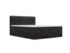 Boxspringbett mit Bettkasten 120x200 Forte Schwarz