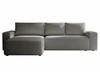 Ecksofa L-Form Links mit Schlaffunktion und Bettkasten Tazones Dunkelgrau