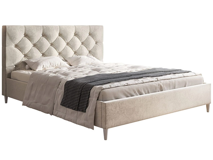 Polsterbett mit Lattenrost 140x200 Tril Beige