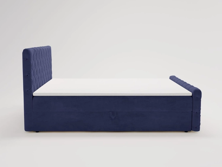 Boxspringbett mit Bettkasten 120x200 Lunaris Blau