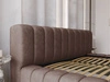 Polsterbett mit Bettkasten und Lattenrost 180x200 Italia Braun
