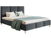Polsterbett mit Lattenrost 140x200 Trio Dunkelgrau