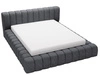 Polsterbett mit Bettkasten und Lattenrost 160x200 Italia Dunkelgrau