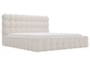 Polsterbett mit Bettkasten und Lattenrost 200x200 Twist Beige