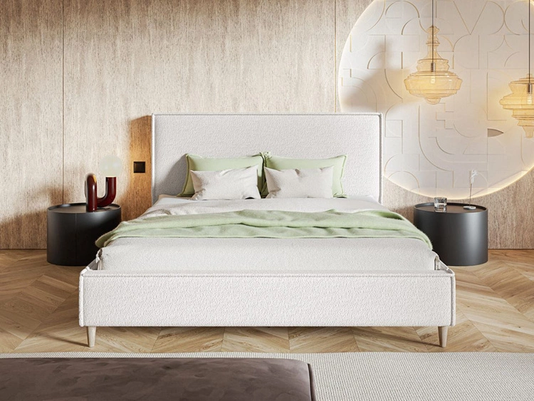 Polsterbett mit Lattenrost 140x200 Grenada Creme