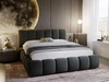 Polsterbett Ohne Bettkasten mit Lattenrost 200x200 Cloud Dunkelgrau