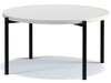 Runder Couchtisch Sevilla 84 cm Weiß Matt