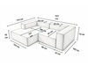 Ecksofa L Links Vellaro Creme