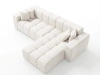Ecksofa L-Form Rechts Moderne Ecksofa Loopo Creme