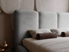 Polsterbett mit Bettkasten und Lattenrost 180x200 Bubble Grau