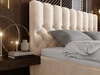 Polsterbett mit Bettkasten und Lattenrost 180x200 Roma Beige