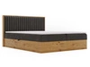 Boxspringbett mit Bettkasten 160x200 Forest Dunkelgrau