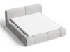 Polsterbett mit Bettkasten und Lattenrost 140x200 Aubi Grau
