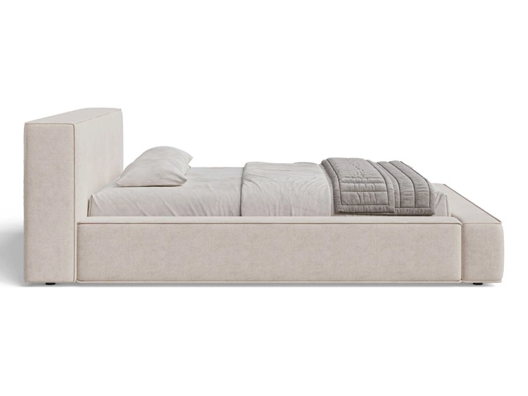 Polsterbett mit Bettkasten und Lattenrost 120x200 Mali Beige