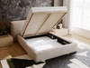 Polsterbett mit Bettkasten und Lattenrost 180x200 Monza Beige