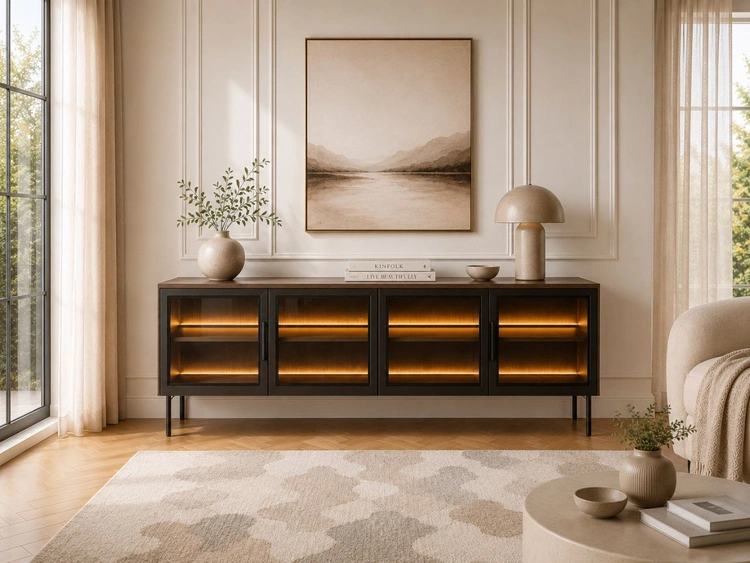 Wohnzimmer-Set Lumina Eiche Dunin