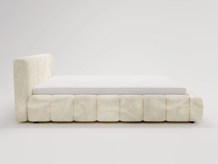 Polsterbett mit Bettkasten und Lattenrost 180x200 Ibiza Creme