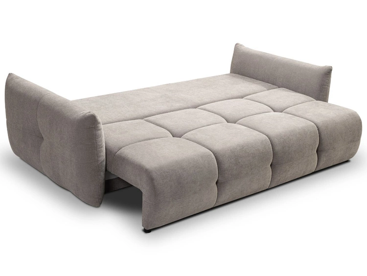 Schlafsofa mit Bettfunktion und Bettkasten Bene Grau