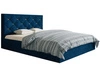 Polsterbett mit Bettkasten und Lattenrost 160x200 Salento Dunkelblau