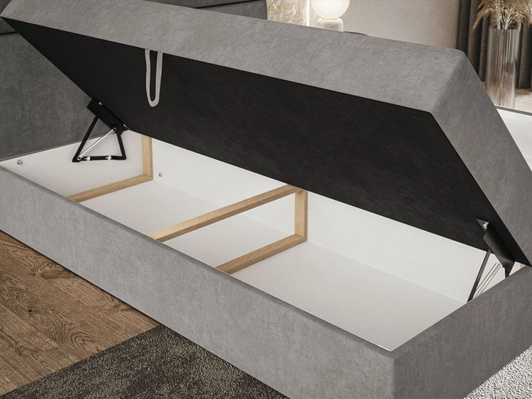 Boxspringbett mit Bettkasten 180x200 Hera Grün