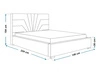 Polsterbett mit Bettkasten und Lattenrost 120x200 Tesis Beige
