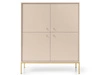 Türkommode mit Golden Metallbeinen Amor Beige
