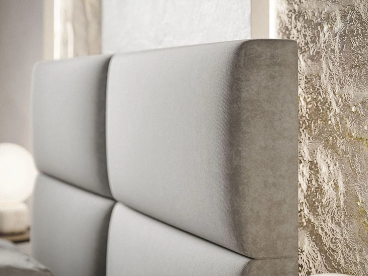 Boxspringbett mit Bettkasten 180x200 Hera Dunkelgrau