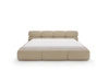 Polsterbett mit Bettkasten und Bettrost 160x200 Sweet Low Dunkelbeige