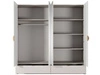 Kleiderschrank mit Spiegel Latina Beige