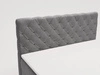 Boxspringbett mit Bettkasten 160x200 Lunaris Grau