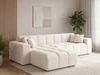 Ecksofa L-Form Links Moderne Ecksofa Loopo Creme