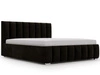 Polsterbett mit Bettkasten und Lattenrost 200x200 Neos Schwarz