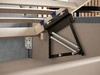 Polsterbett mit Bettkasten und Lattenrost 160x200 Taranto Dunkelblau