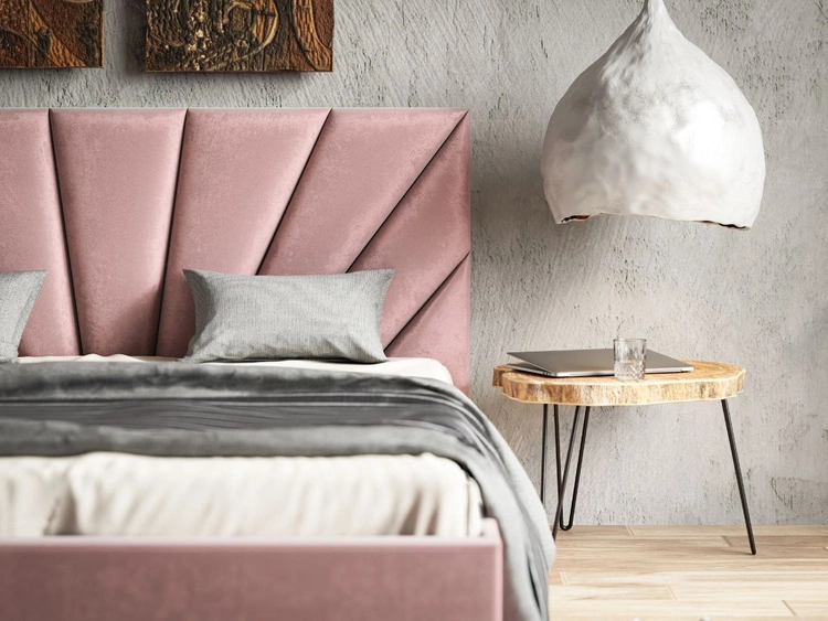 Polsterbett mit Lattenrost 140x200 Fuzi Beige