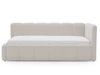 Jugendbett Einzelbett mit Bettkasten und Lattenrost 90x200 Cloud One Beige Bouclé-Stoff 
