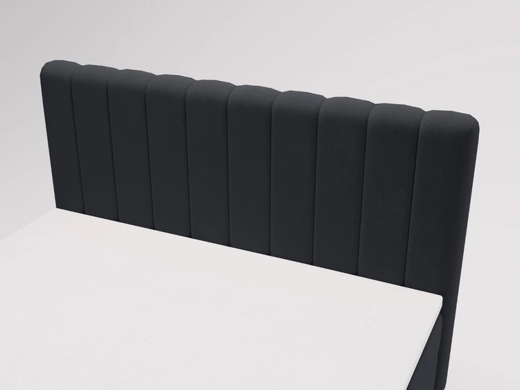 Boxspringbett mit Bettkasten 120x200 Primavera Schwarz