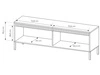 TV-Lowboard mit Türen 153 cm Sorano Beige