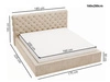 Polsterbett mit Bettkasten und Lattenrost 160x200 Apollo Schwarz
