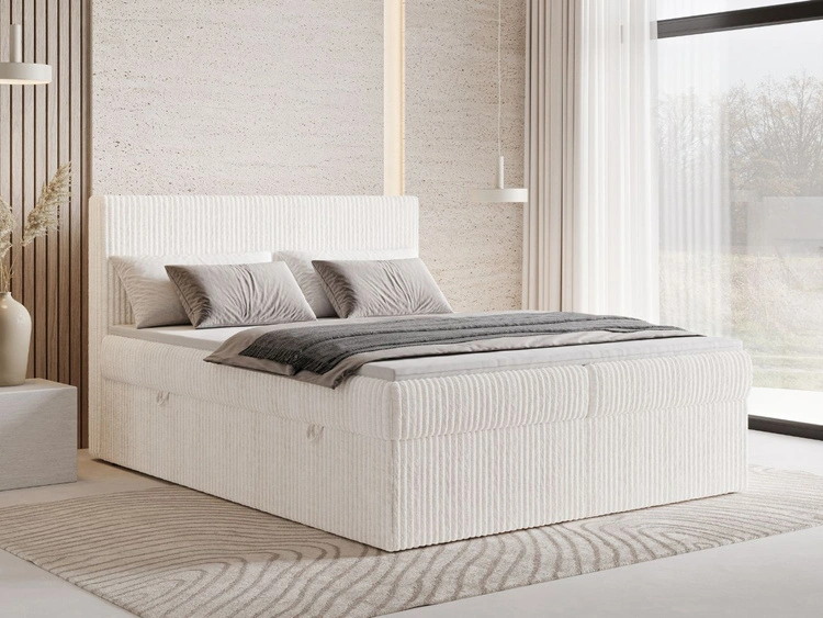 Boxspringbett mit Bettkasten 180X200 Brisa Creme