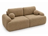 Sofa mit Schlaffunktion und Bettkasten Aurio Hellbraun