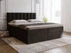 Boxspringbett mit Bettkasten 180x200 Mocca Schwarz