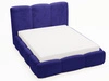 Polsterbett mit Bettkasten und Lattenrost 120x200 Bubble Blau