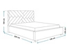 Polsterbett mit Bettkasten und Lattenrost 120x200 Tonale Beige
