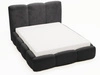 Polsterbett mit Bettkasten und Lattenrost 180x200 Bubble Schwarz