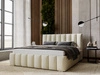 Polsterbett mit Bettkasten und Lattenrost 140x200 Neos Beige