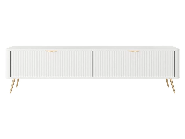 TV-Lowboard mit Türen 163 cm Latina Weiß