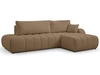 Ecksofa mit Schlaffunktion und Bettkasten Rechts Adoro Braun