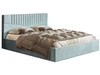 Polsterbett mit Bettkasten und Lattenrost 180x200 Lido Hellblau