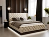 Polsterbett mit Bettkasten und Lattenrost 140x200 Kingston Beige