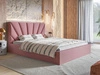 Polsterbett mit Bettkasten und Lattenrost 120x200 Orlo Rosa